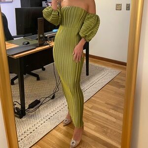 L'IDEE Siren Gown - Olive XS